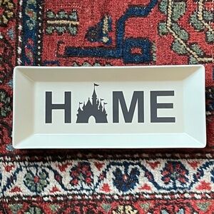 NWT HOME Disney Serving Platter Fantasyland Castle Homestead Farmhouse 12.5 x 5